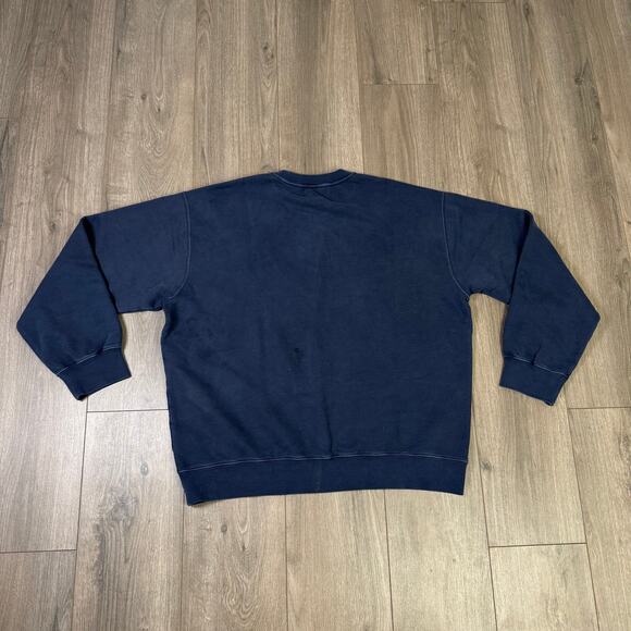 Madewell The McCarren Midweight Crewneck Sweatshirt Mens XL Blue Pullover NK077 - Picture 6 of 8